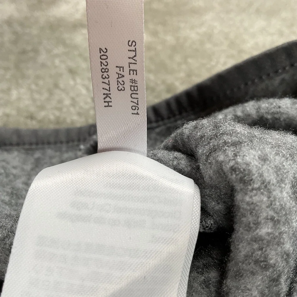J.Crew Authentic Fleece‎ Pullover Gray Button Up Mens Small S Sweater